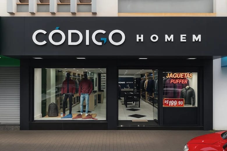 Fachada da loja Código Homem em Ijuí